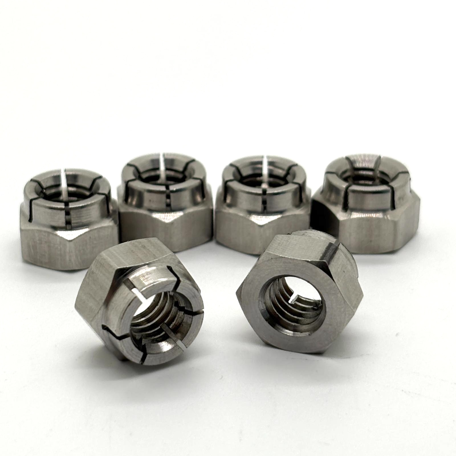 Anti-Vibration Locking Technology Upgrade | 5/16-18 Slotted Flex Lock Nut Solves Loosening Problems in High-Vibration Working Conditions