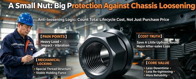 Why Low-Cost Prevailing Torque Nuts Become Anti-Loosening Solution for Commercial Vehicle OEMs